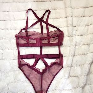 Victoria’s Secret Very Sexy Snake Charmer Teddy - Deep Berry
